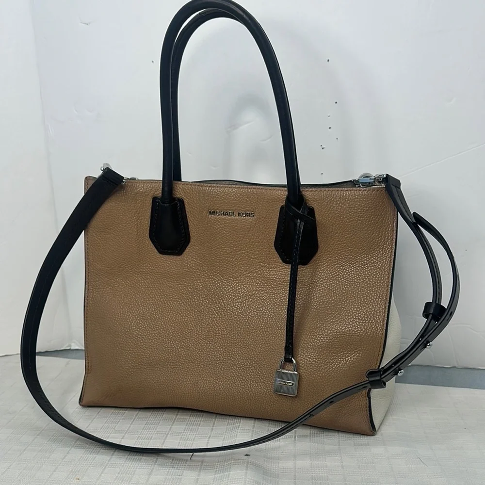 Mercer Medium Tri-Color Leather Crossbody Bag